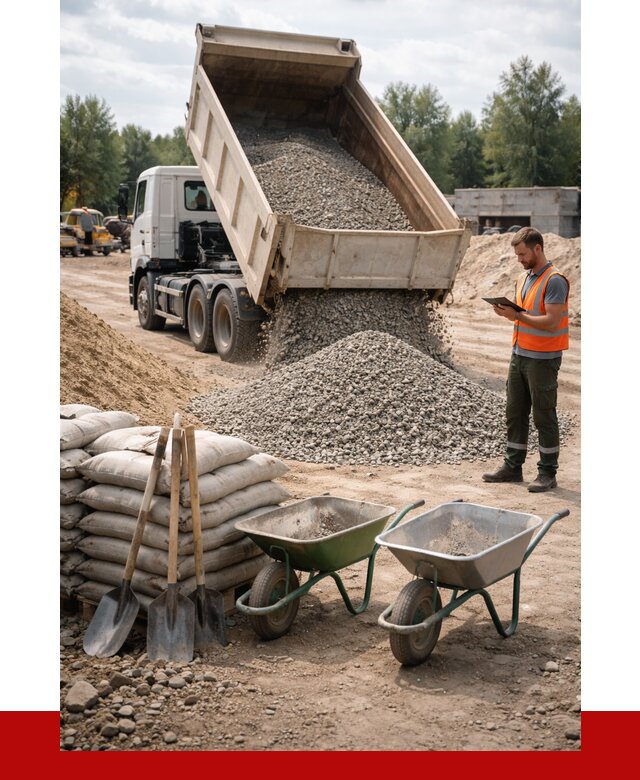 Доставка нерудных материалов в Балаково от 1221 руб. | ПРОНЕРУДБлк