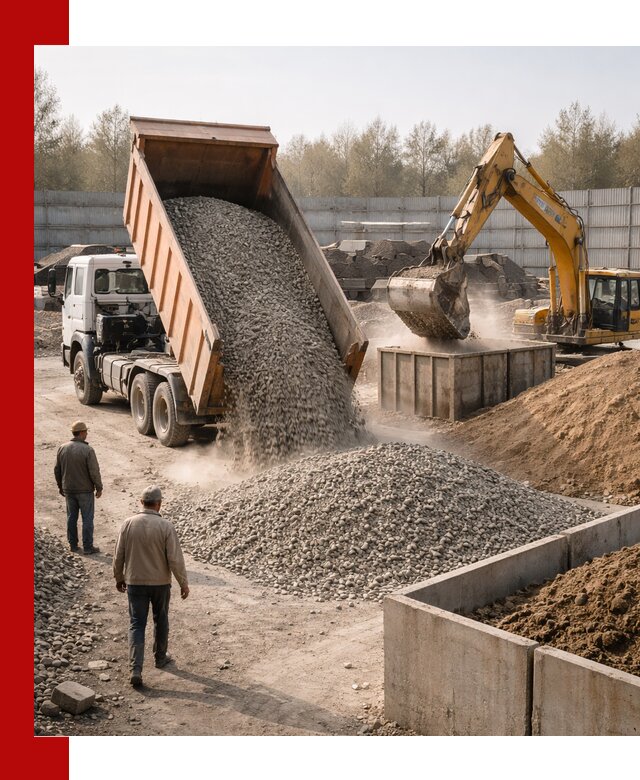 Доставка нерудных материалов с погрузкой и разгрузкой в Балаково