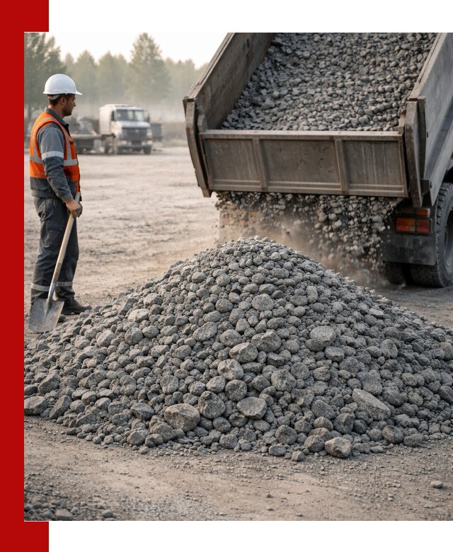 Гранитный щебень фракции 100–201 для строительства в Балаково