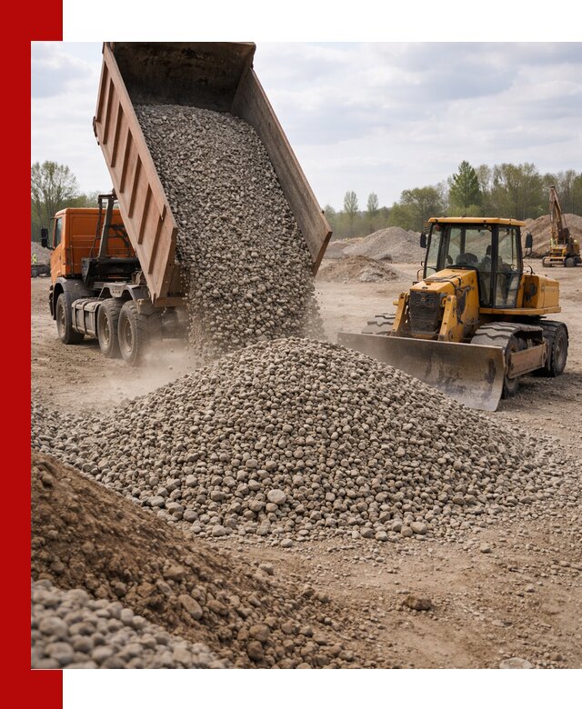 Доставка гравийного щебня фракции 40-70 в Балаково