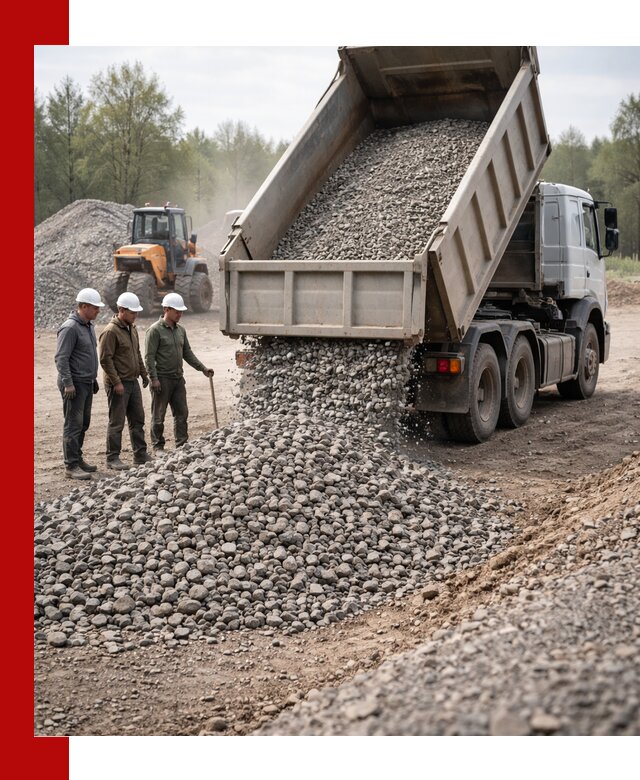 Доставка гравийного щебня фракции 70-120 в Балаково