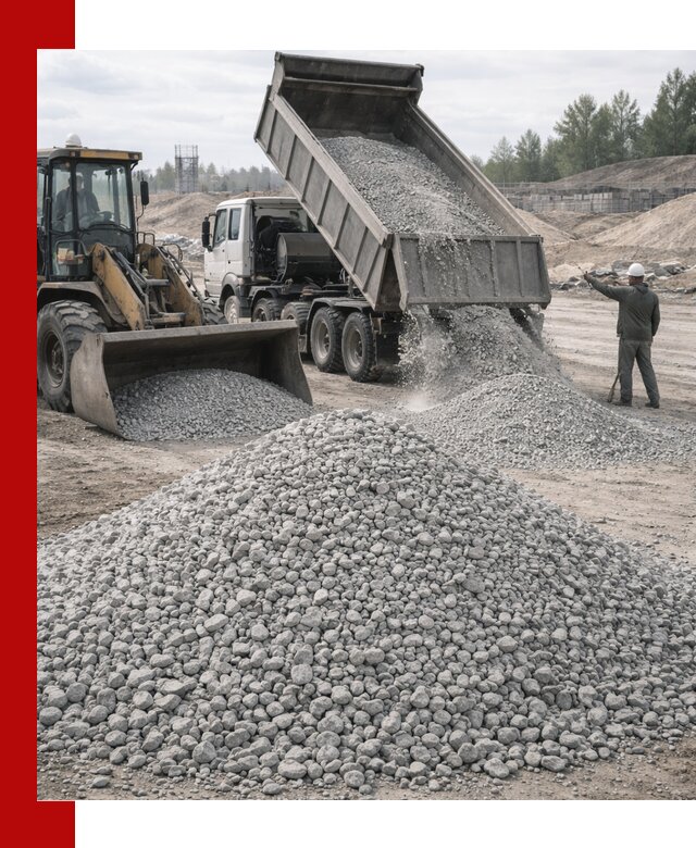 Доставка известнякового щебня фр. 5–20 в Балаково