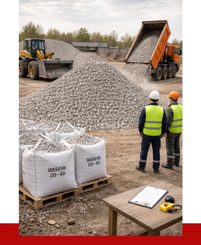 Известняковый щебень 20-40 в Балаково от 2137 р. ПРОНЕРУДБлк