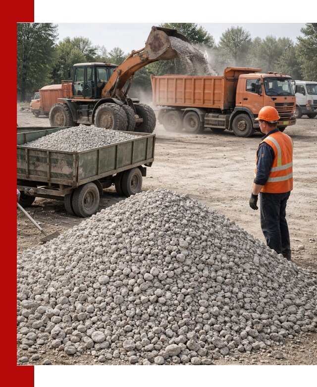 Доставка известнякового щебня фракция 20–40 в Балаково