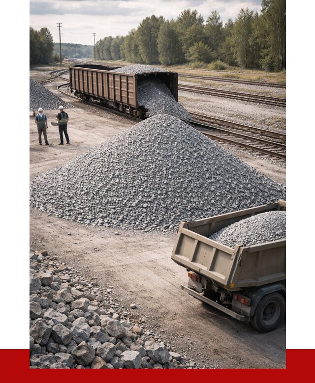 Железнодорожный щебень 20-60 в Балаково от 1730 р. | ПРОНЕРУДБлк