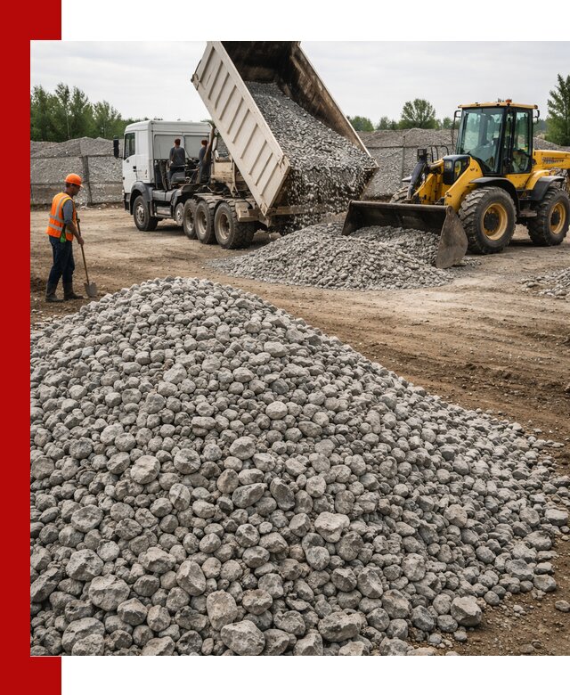 Доставка бетонного щебня фракции 40-70 в Балаково