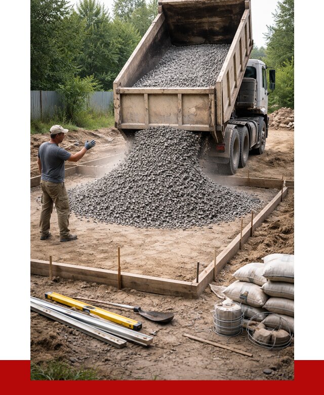 Купить щебень для фундамента в Балаково от 4580 р. | ПРОНЕРУДБлк
