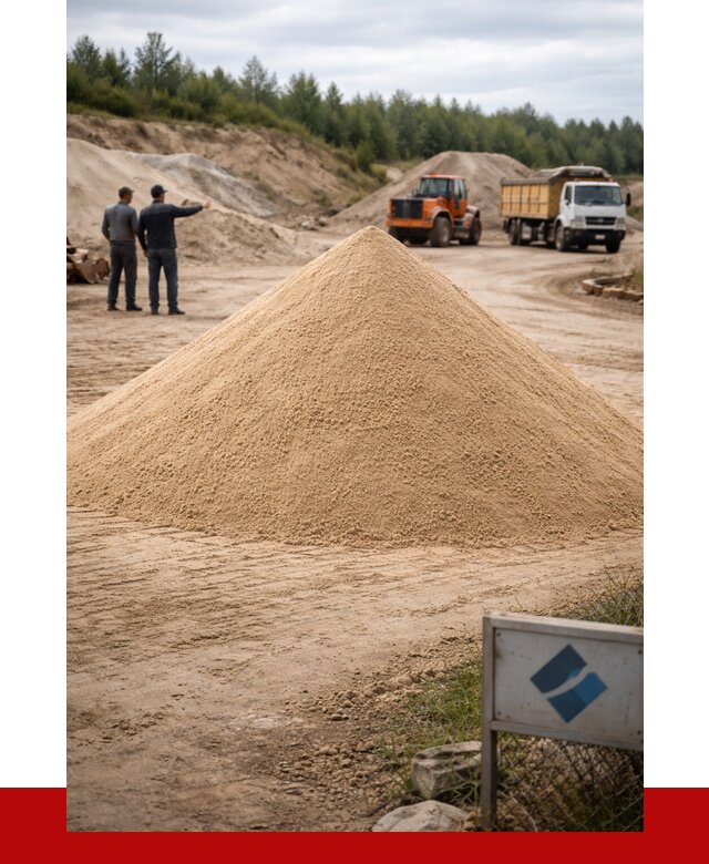 Карьерный песок навалом в Балаково от 1832 р. | ПРОНЕРУДБлк