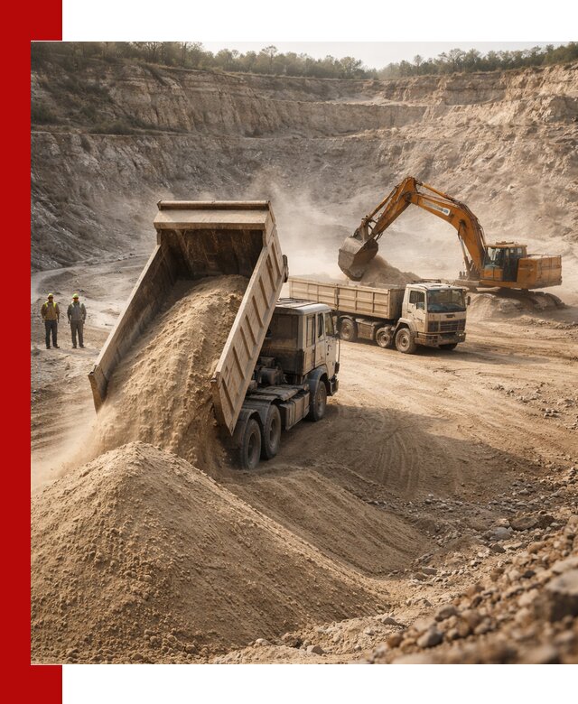 Карьерный песок навалом с доставкой в Балаково