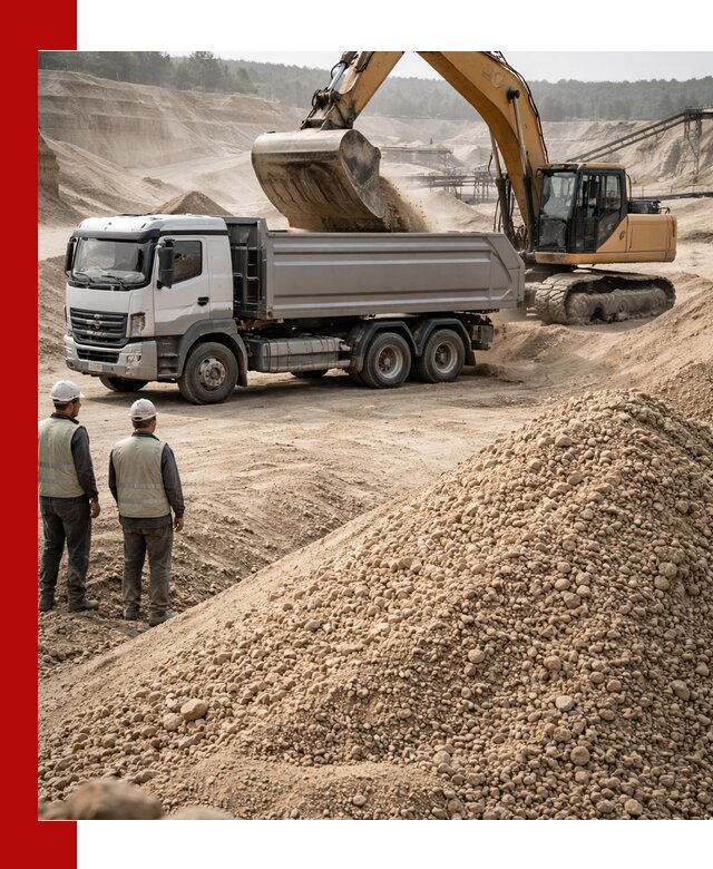 Карьерный крупнозернистый песок с доставкой в Балаково