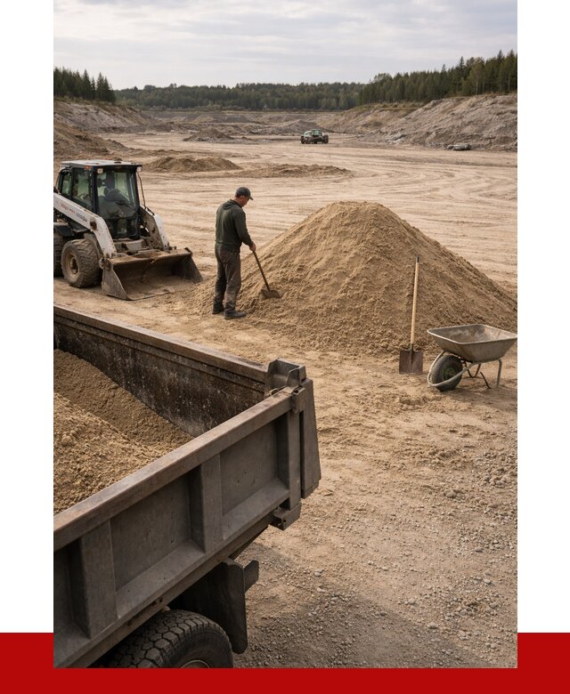 Карьерный песок среднезернистый в Балаково, от 2239 р. ПРОНЕРУДБлк