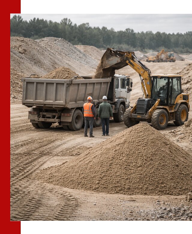 Карьерный среднезернистый песок с доставкой в Балаково