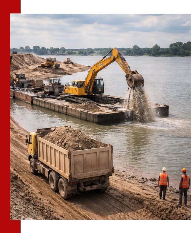 Намывной песок с доставкой в Балаково оптом и в розницу