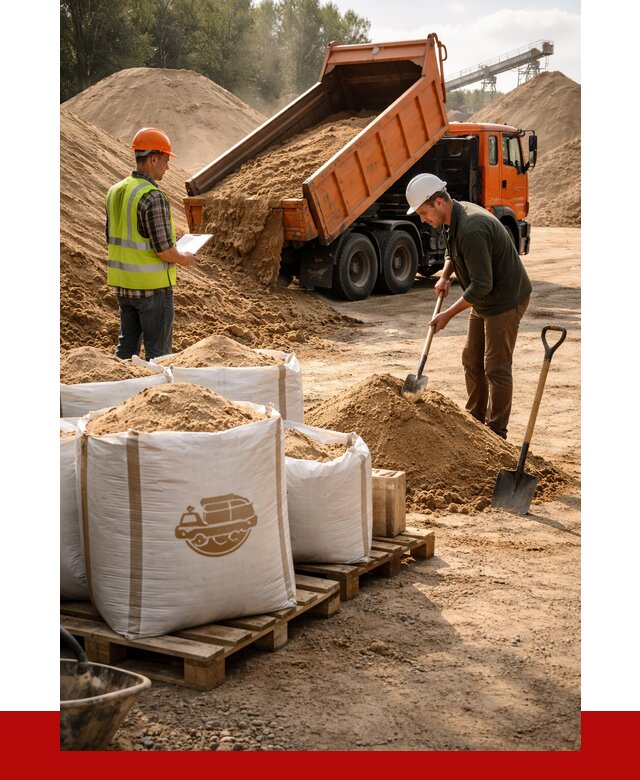 Строительный песок в Балаково от 2239 р. с доставкой, ПРОНЕРУДБлк