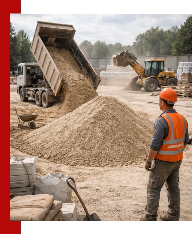 Доставка строительного песка с самосвалом в Балаково
