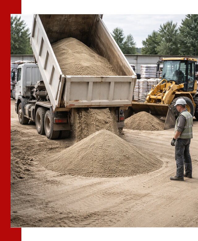 Поставка и доставка песка для бетона в Балаково