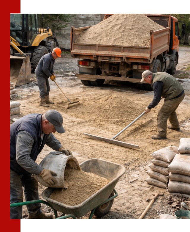 Поставка песка для стяжки в Балаково с быстрой доставкой