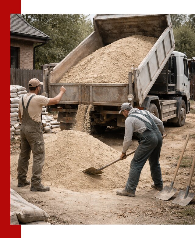 Песок для штукатурки с доставкой в Балаково качественный и чистый