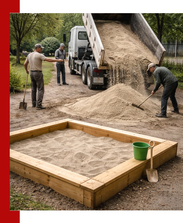 Песок для песочницы с доставкой в Балаково недорого и чистый