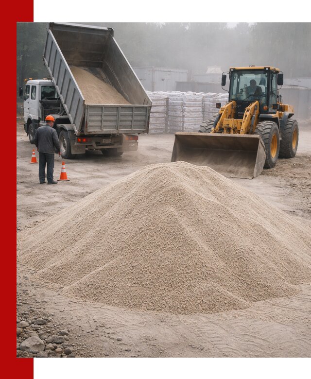 Кварцевый песок фракция 0–8 для стройработ в Балаково