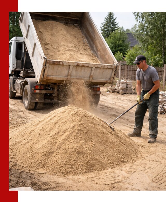 Доставка сухого песка самосвалами в Балаково