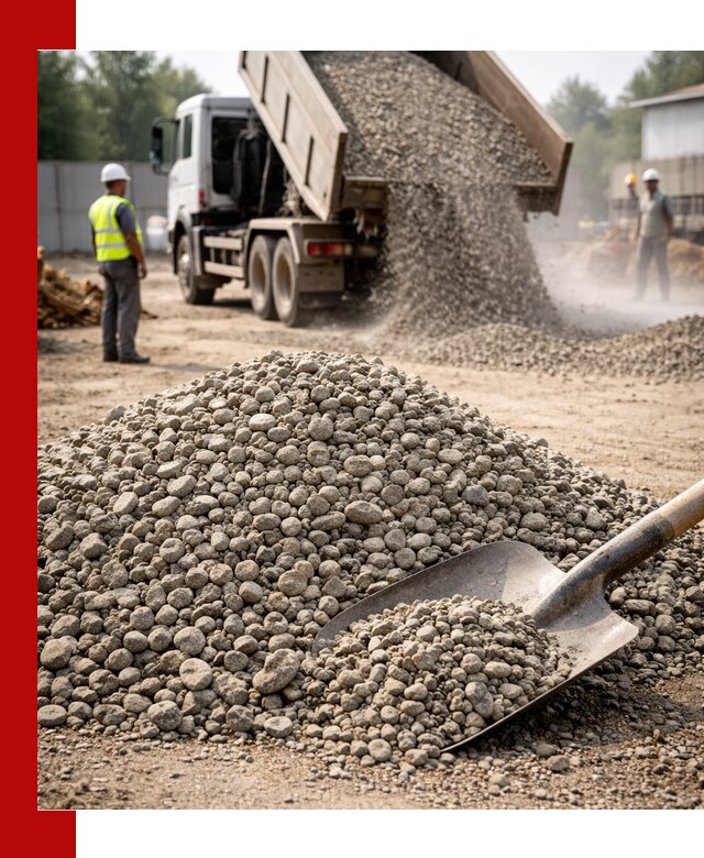 Доставка гравия фракции 20-40 в Балаково с самосвалами