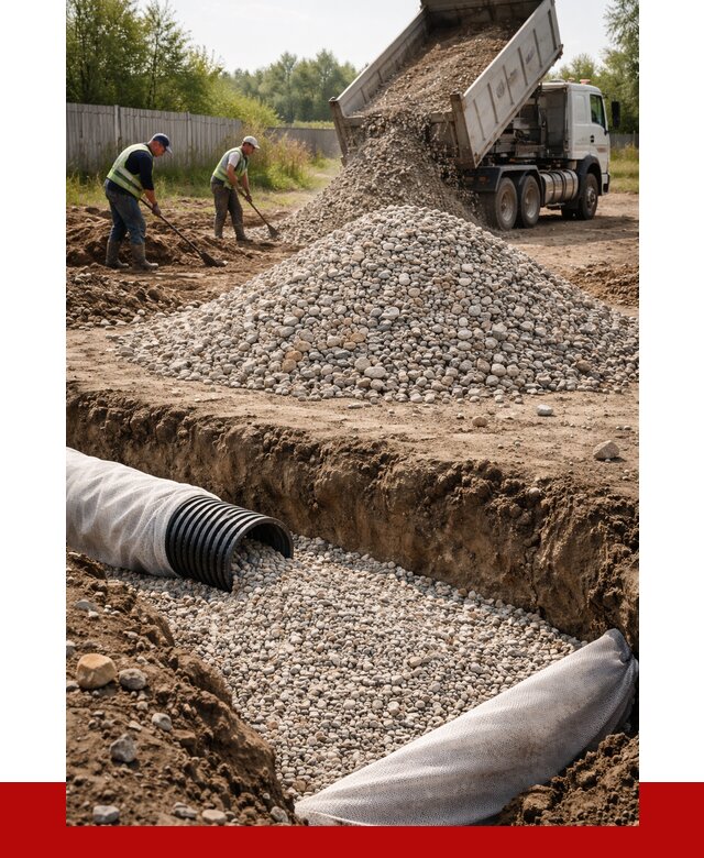 Гравий для дренажа в Балаково от 2239 р., доставка ПРОНЕРУДБлк