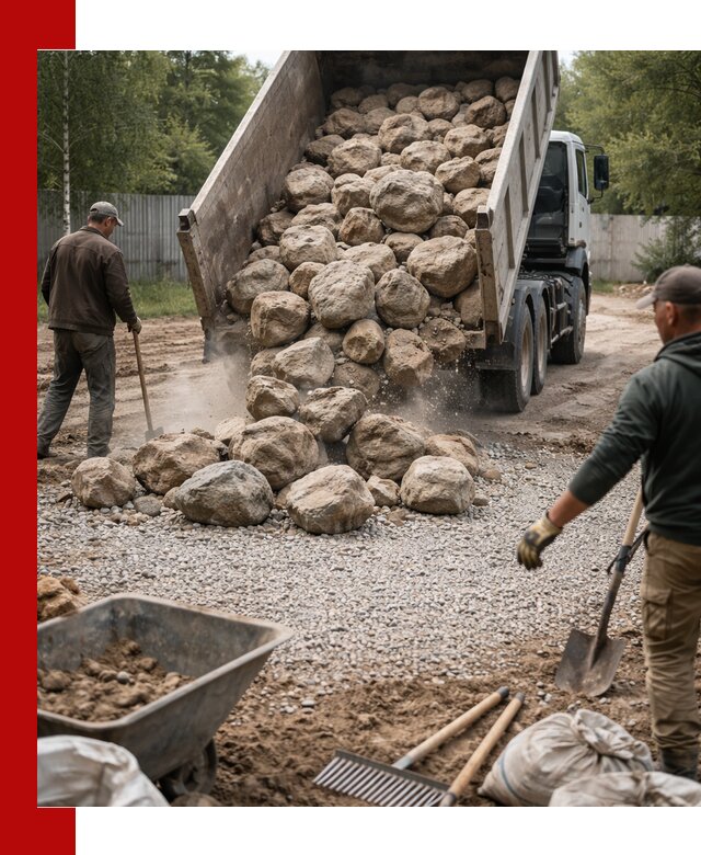 Доставка и укладка булыжника в Балаково