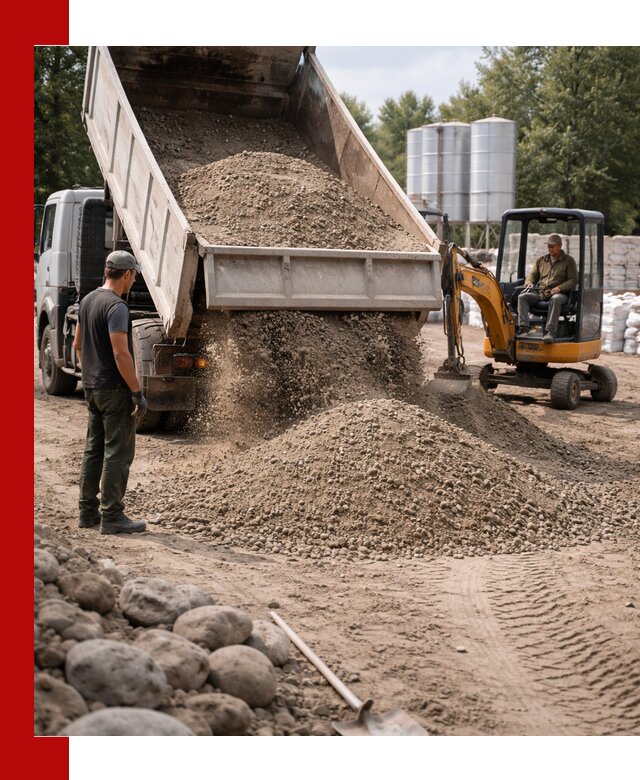 Доставка ПГС С3 в Балаково самосвалами и миксерами