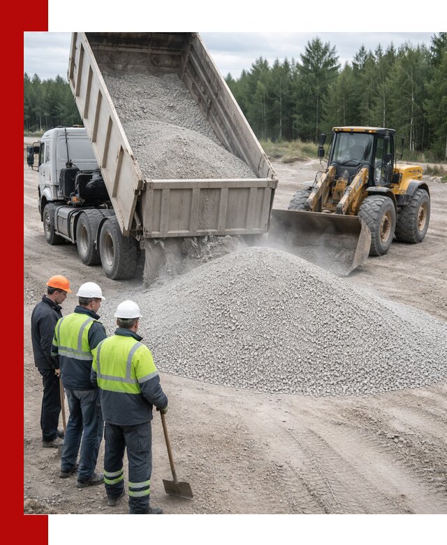 Известняковый отсев 0-5 доставка в Балаково быстро и выгодно