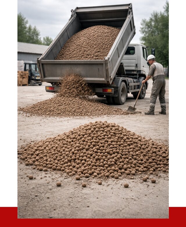 Керамзит с доставкой в Балаково от 4274 р. за м3 | ПРОНЕРУДБлк