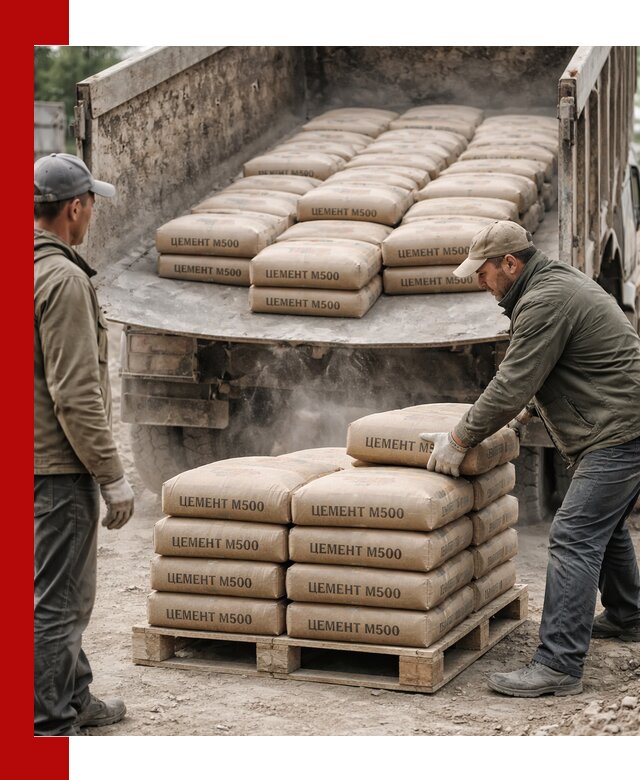 Цемент М500 с доставкой самосвалом в Балаково