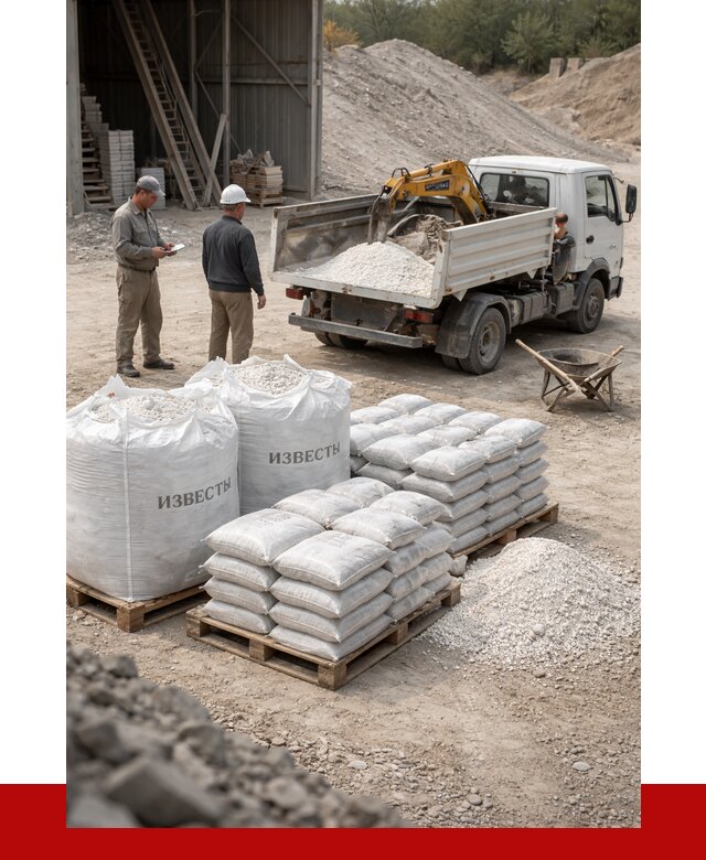 Известь строительная в Балаково с доставкой от 4274 р. | ПРОНЕРУДБлк