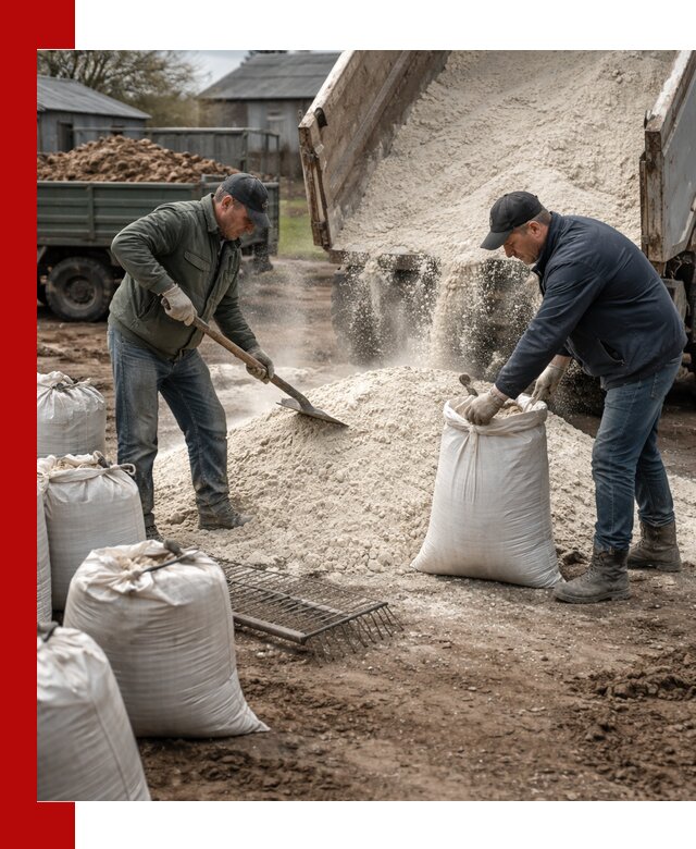 Доставка извести пушонки в Балаково оптом и мелким оптом