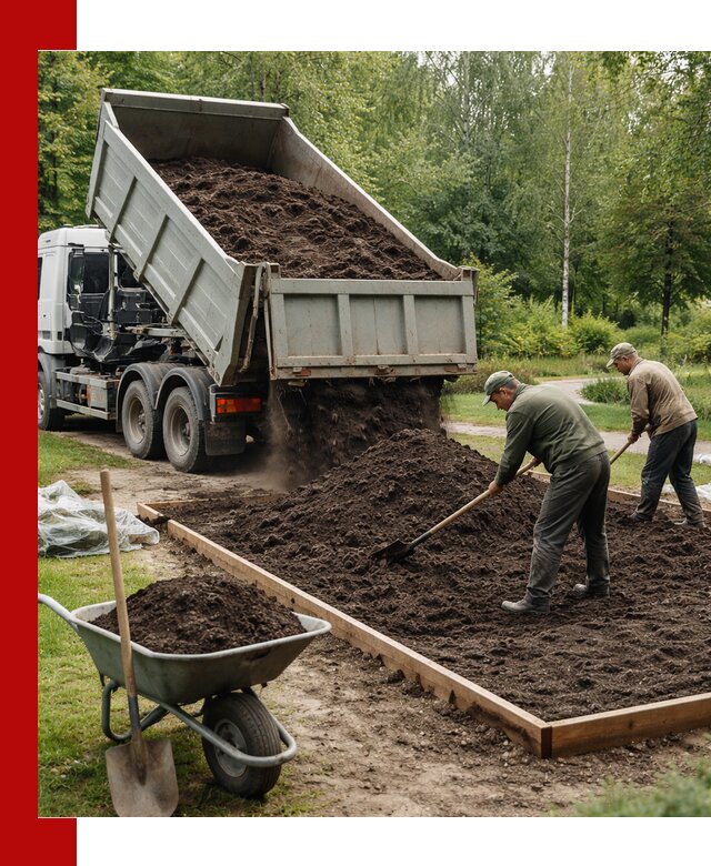 Доставка грунта для озеленения и благоустройства в Балаково