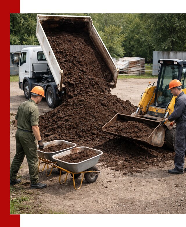 Доставка торфо-земляной смеси в Балаково для огорода и ландшафта