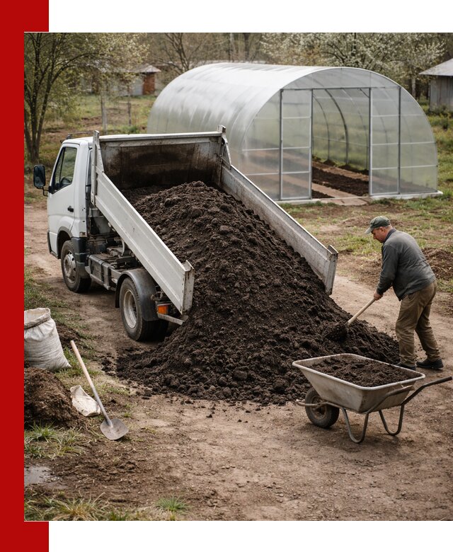 Чернозем для теплицы с доставкой в Балаково