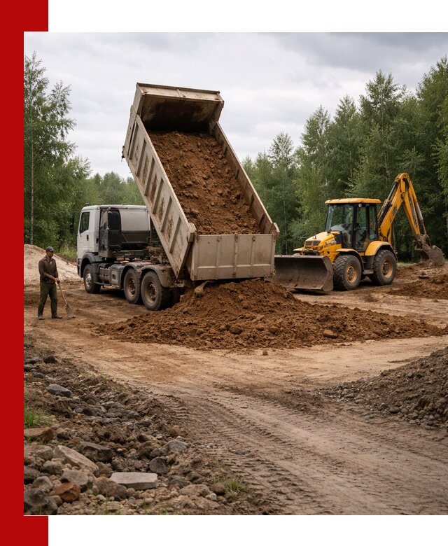 Доставка суглинка самосвалами в Балаково подсыпка и планировка
