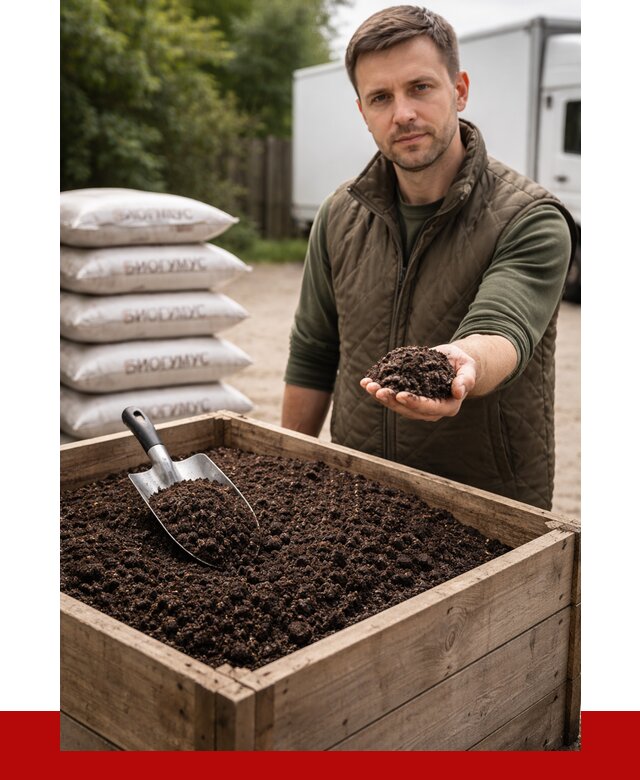 Купить биогумус в Балаково с доставкой от 8650 р. за куб | ПРОНЕРУДБлк