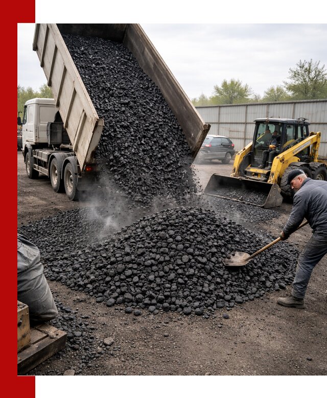 Доставка угля орех в Балаково оптом и в розницу