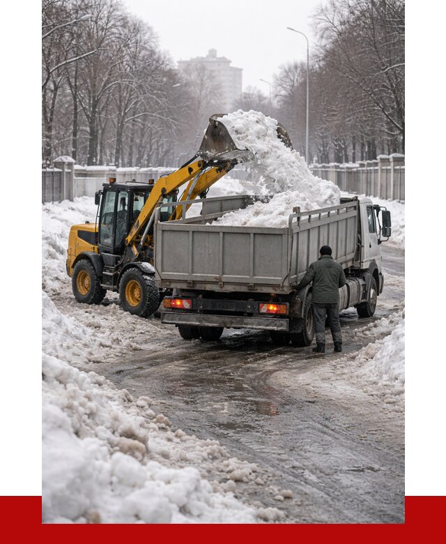 Вывоз снега с погрузкой в Балаково от 3562 р. ПРОНЕРУДБлк