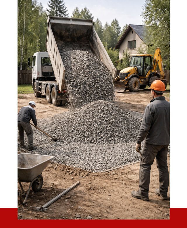 Отсыпка участка щебнем в Балаково от 6615 р. ПРОНЕРУДБлк