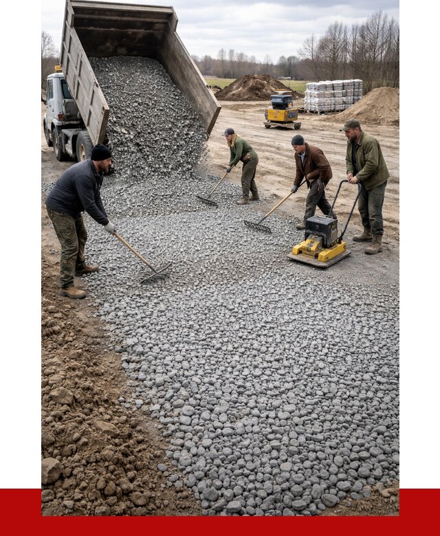 Устройство щебеночной подушки в Балаково от 4580 р. ПРОНЕРУДБлк